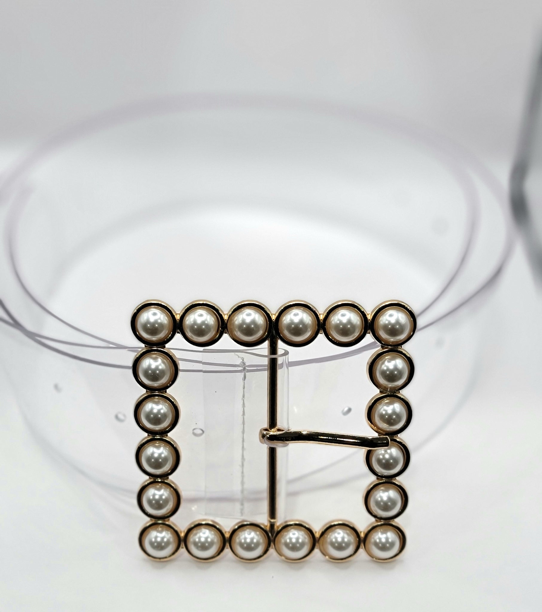 New Arrival!! So Cute Pearl Clear Belt – Thick Chicks_Boutique