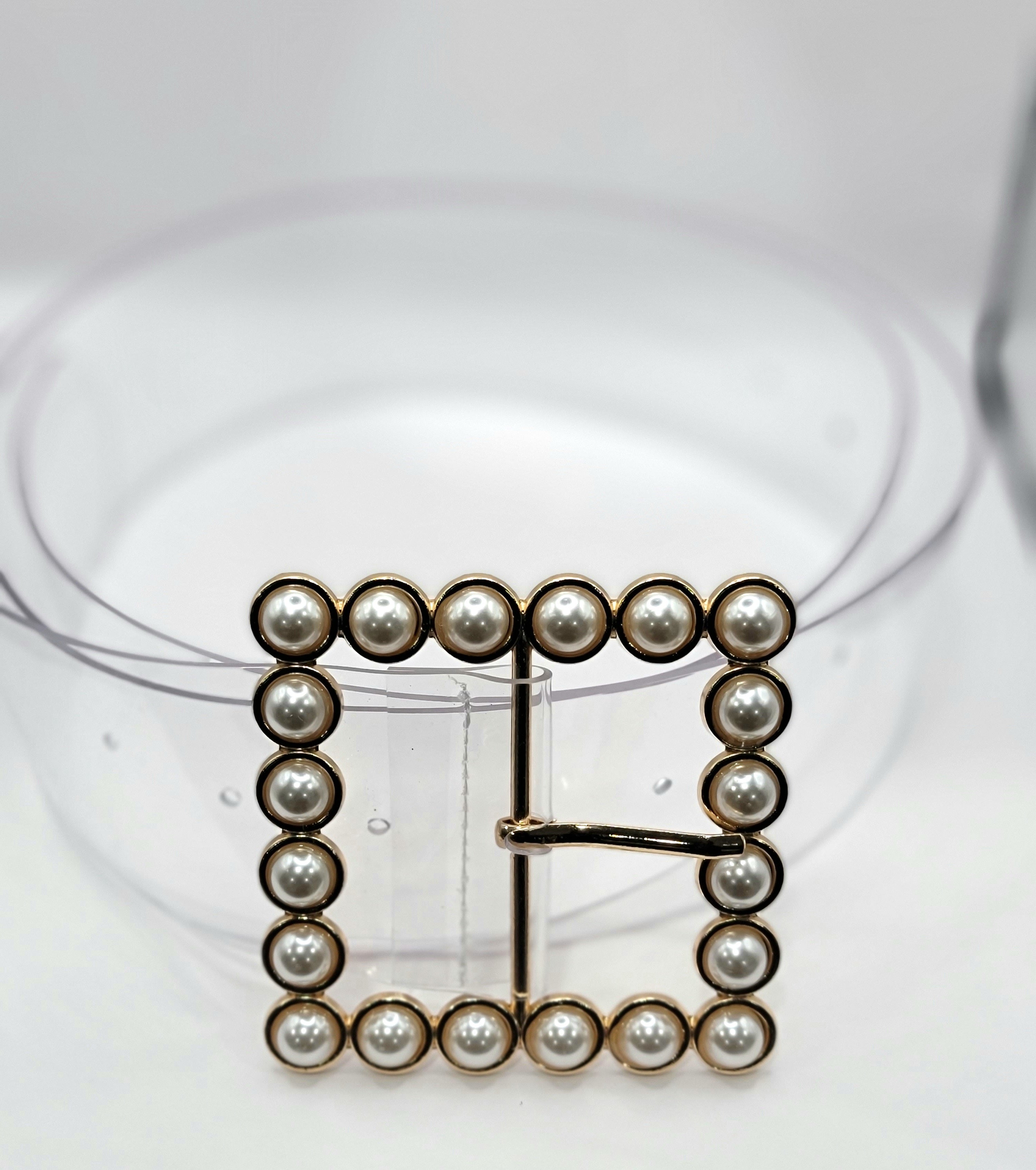 Pearl See Through Belt Mimi Pearl and Silver Chain Belt | 12th Tribe main image 4
