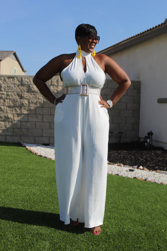 Sale Item!!!  She's Just Fabulous In White Jumpsuit