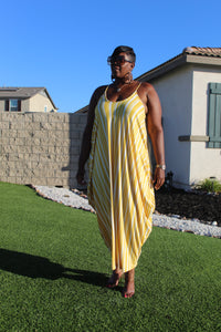 Sale Item!!! Golden Maxi Dress with Pockets