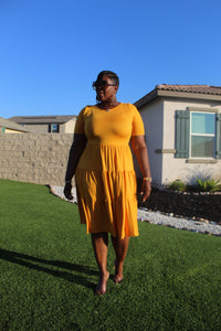 New Arrival!!! Simple, Cute, Classy Gold Dress