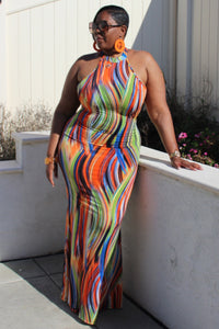 New Arrival!! So Colorful Maxi Dress