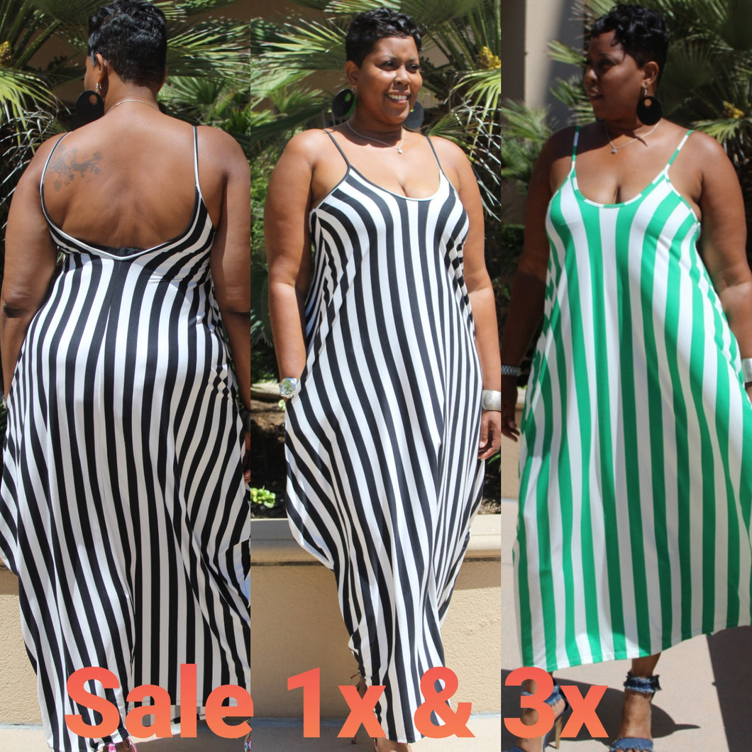 Final Sale!!!  Black & White Maxi Dress