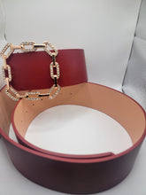 Load image into Gallery viewer, Bling Bling Red Belt