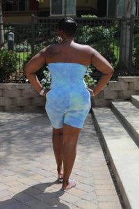 The Beautiful Sky Romper. Great Stretch. Belt Sold Separately