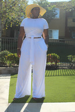 Load image into Gallery viewer, White Palazzo Pants Set