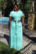 Load image into Gallery viewer, The Mint Wrap Top &amp; Skirt Set.