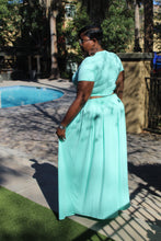 Load image into Gallery viewer, The Mint Wrap Top &amp; Skirt Set.