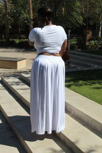 Sale Item!!! All White Wrap Top & Maxi Skirt.