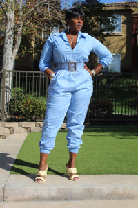 SALE ITEM!!! Cute & Comfy Sky Blue Jumpsuit.