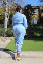 Load image into Gallery viewer, SALE ITEM!!! Cute &amp; Comfy Sky Blue Jumpsuit.