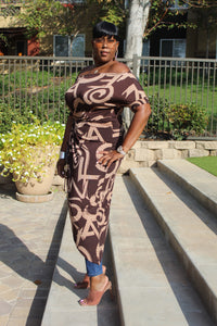 Sale Item!!! All This Chocolate Off Shoulder Maxi Top.