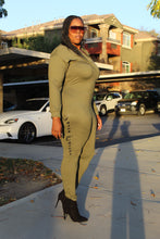 Load image into Gallery viewer, Thick Chicks Body Suit with Crop Hooded Pull Over.