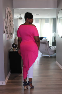 Sale Item!!! Luscious Pink Off Shoulder Maxi Top