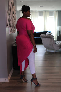 Sale Item!!! Luscious Pink Off Shoulder Maxi Top