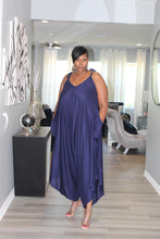 Load image into Gallery viewer, Final Sale Item Fabulous Linen Jumpsuit with Pockets Ladies.