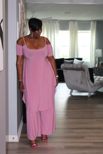 Load image into Gallery viewer, Pretty In Pink Off Shoulder Top &amp; Palazzo Pants Set