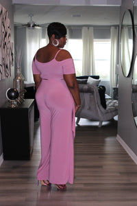 Sale Item!!! Pretty In Pink Off Shoulder Top & Palazzo Pants Set