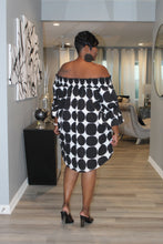 Load image into Gallery viewer, Off Shoulder Shirt Dress with Ruffle Sleeve