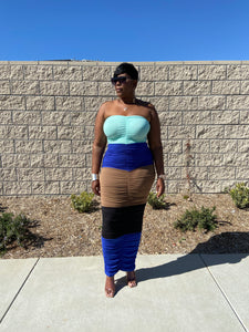 Sale Item!! Oh So Cute Ruched Maxi Tube Dress 1 left 3x