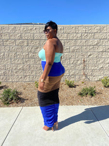 Sale Item!! Oh So Cute Ruched Maxi Tube Dress 1 left 3x