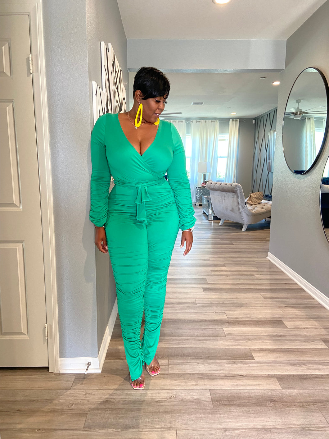 Sale Item!!! The Perfect Ruched Two Piece Set