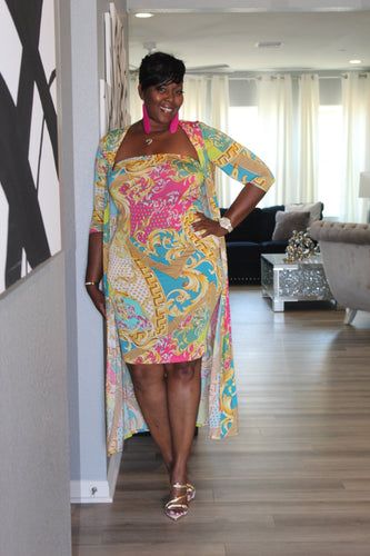 Sale Item!!! Simply Gorgeous Tube Dress with Light Cardigan