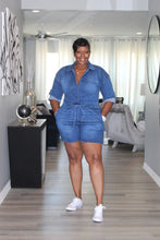 Load image into Gallery viewer, I&#39;m Lovn It Denim Jumpsuit