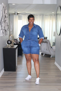 I'm Lovn It Denim Jumpsuit