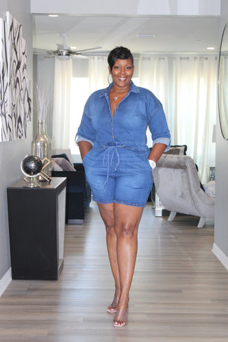 I'm Lovn It Denim Jumpsuit