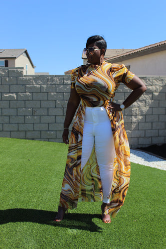 Sale Item!!! Part 5 of The Just Having Fun Maxi Top (Yellow)