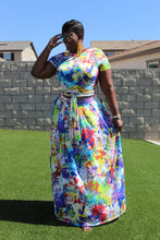 Load image into Gallery viewer, Sale Item!!!! Graffiti Wrap Top &amp; Maxi Skirt with Pockets
