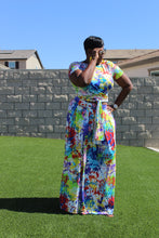 Load image into Gallery viewer, Sale Item!!!! Graffiti Wrap Top &amp; Maxi Skirt with Pockets