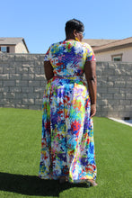 Load image into Gallery viewer, Sale Item!!!! Graffiti Wrap Top &amp; Maxi Skirt with Pockets