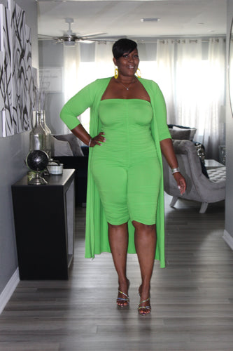 Sale Item!!! She Cute Tube Romper & Cardigan Set Part 1