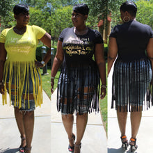Load image into Gallery viewer, Super Cute Fringe Shirt ( I am Black, I am Beautiful, I am Intelligent, I am Enough)