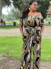 Load image into Gallery viewer, Off Shoulder Wrap Top &amp; Palazzo Pants Set.